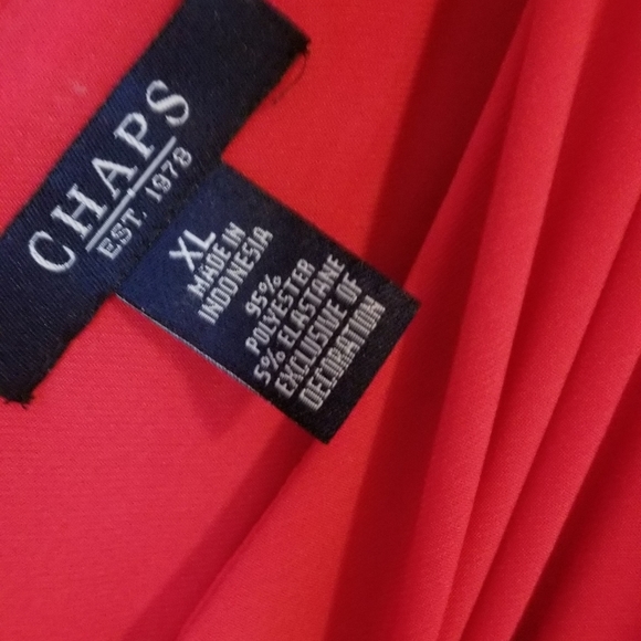 NWT- Chaps, sleeveless red long dress, XL - Picture 5 of 5